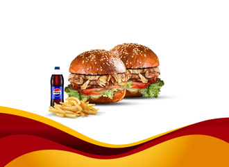 Tavuk Dönerli Burger Menü görseli