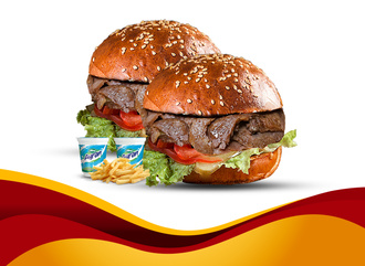 2 Li Et Dönerli Burger Menü görseli