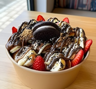 Oreo Pancake Bowl Waffle Extra Large görseli