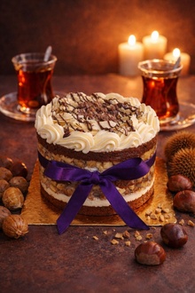 Coffee & Kestaneli Pasta görseli