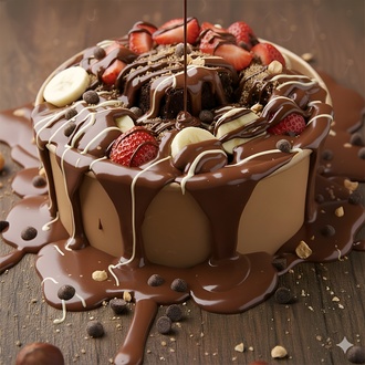 Classic Meyveli Brownie Bowl Medium görseli