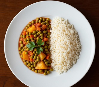 Bezelye & Pirinç Pilavı görseli