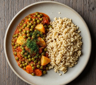 Bezelye & Bulgur Pilavı görseli