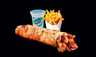 Tavuk Döner Dürüm-cips-ayran (70 Gr) görseli
