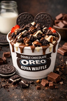 Double Chocolate Oreo Waffle görseli