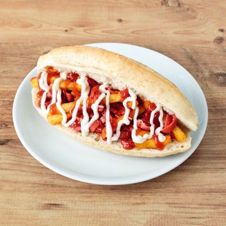 İkili Sosisli Patso Ekmek Arası + 2 Adet Coca Cola (200 Ml.) görseli