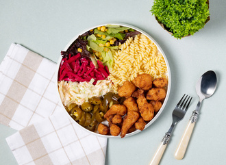 Karnabahar Tempura Makarna Bowl görseli