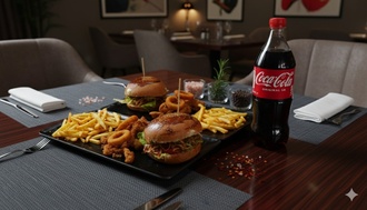 Hamburger Senfonisi (2 Kişilik) + 1 Lt Kola görseli