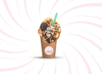Oreo Dream Bubble Waffle görseli