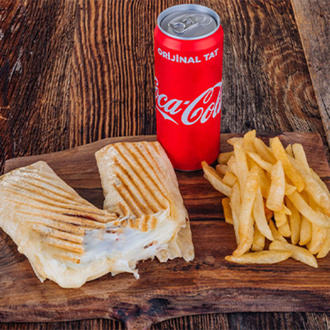 Coca-cola Fırsatı (Kaşarlı Tavuk Döner Dürüm (60 Gr.)) görseli