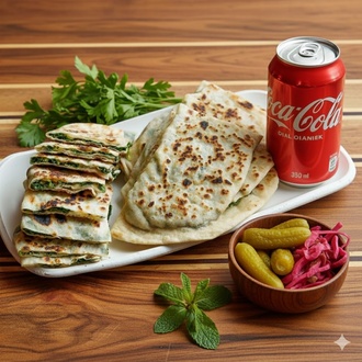 Ispanaklı Börek + Coca Cola (330Ml) görseli