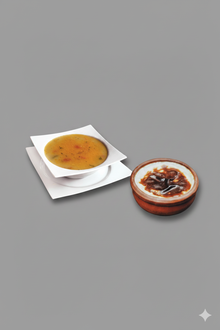 Tavuk Suyu Çorbası + Sütlaç görseli