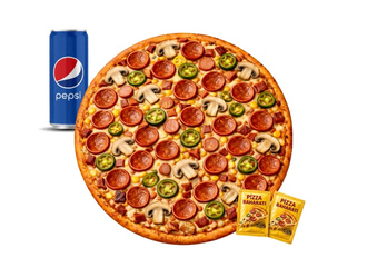 Orta Boy Pizza & Kutu İçecek görseli