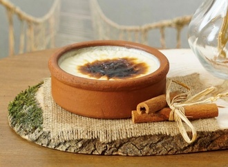 Güveçte Hamsiköy Sütlacı görseli