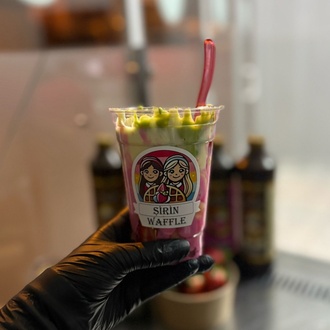 Bardakta Atom Waffle görseli