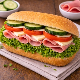 Kaşar Peynirli Salamlı Sandviç görseli