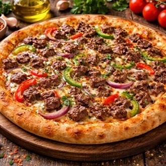Kavurmalı Pizza görseli