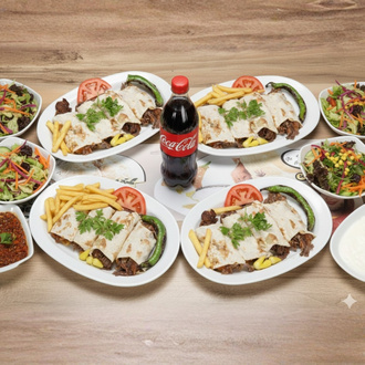 Aile Boyu 4'Lü Ssk Et Döner Dürüm Menü görseli