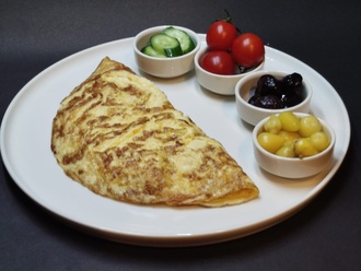 3 Yumurtalı Sade Omlet görseli