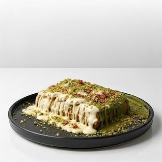 Pistachios & White Chocolate Waffle (Büyük Boy) görseli