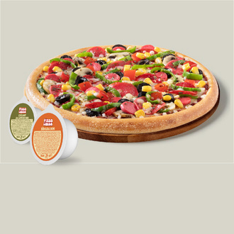 Büyük Boy Bol Bol Pizza Fırsatı + 2 Adet Sos görseli