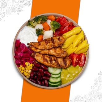 Tavuklu Makarnalı Bowl Kase görseli