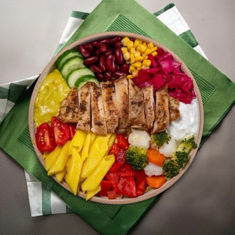 Tavuk Pirzolalı Makarnalı Bowl görseli