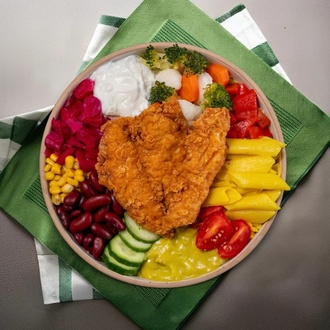 Çıtır Tavuklu Makarnalı Bowl görseli