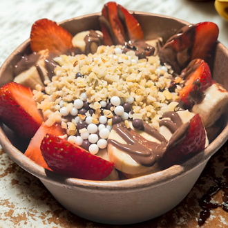 Happy Bowl Classic Çilekli Waffle görseli