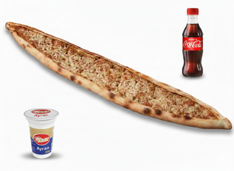 2 Adet Kıymalı Kaşarlı Pide + Promosyon İçecek görseli
