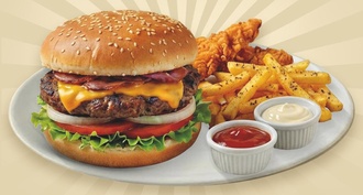 Hamburger Menü + İçecek görseli