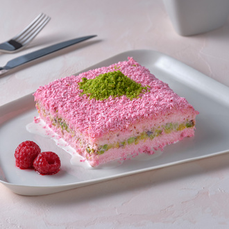 Frambuazlı Soğuk Kadayıf 6 Dilim görseli