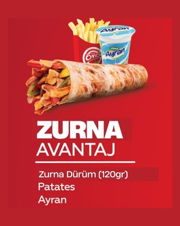 Avantajlı Zurna Tavuk Döner Dürüm Menü görseli