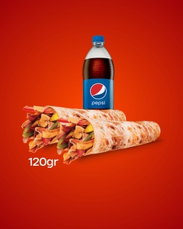 2 Adet Zurna Dürüm ( 120 Gr.) + 1 Litre Pepsi görseli