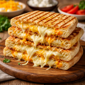 Üç Peynirli Bazlama Tost görseli