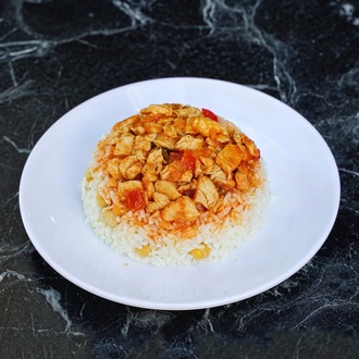 Pilav Üstü Tavuk Sote Ve Ayran (1 Porsiyon) görseli