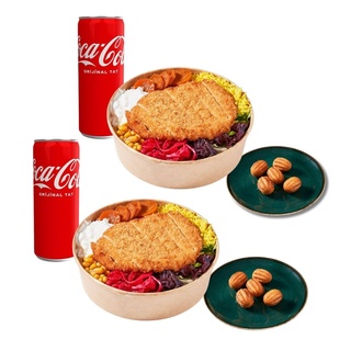 2 Adet Chicken Katsu Bowl &  10 Adet Churros & 2 Adet İçecek görseli