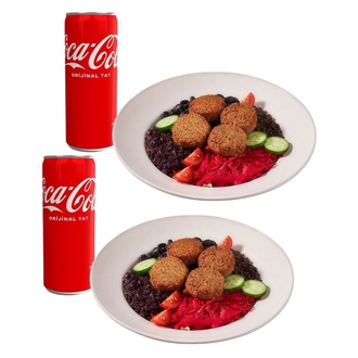 2 X Chickpeas Ball / Falafel Salata & 2 Adet İçecek görseli
