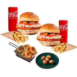 2 X Co Şnitzel Burger Set Menü 1 görseli
