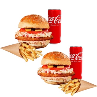 2 X Co Şnitzel Burger Set Menü 2 görseli