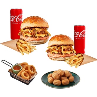 2 X Cheese Smash Burger &  Churros Menü görseli