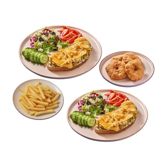 2 X Ekmek Üstü Kahvaltı Tabağı Set Menü görseli