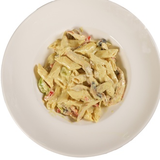 Köri Soslu Tavuk & Penne Makarna görseli