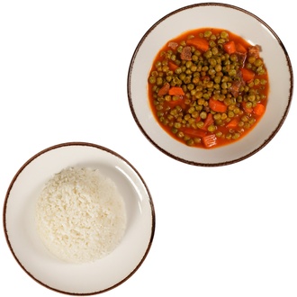 Etli Bezelye & Pilav & Ayran Menü görseli