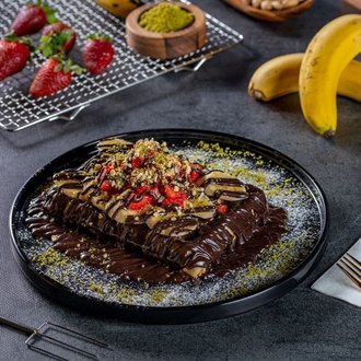 Bitter Çikolatalı Waffle görseli