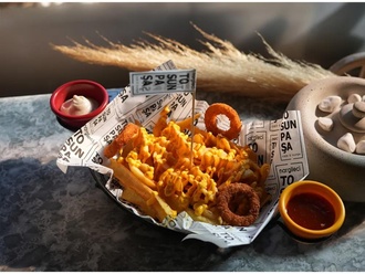 Cheddar Soslu Kaşık Patates görseli