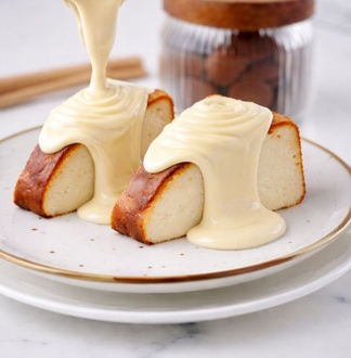 Beyaz Çikolatalı San Sebastian (2 Dilim) görseli