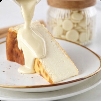 Beyaz Çikolatalı San Sebastian ( 1 Dilim ) görseli