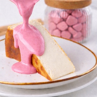 Frambuaz Çikolatalı San Sebastian ( 1 Dilim ) görseli