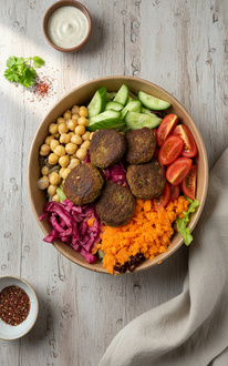 Falafel Salata görseli